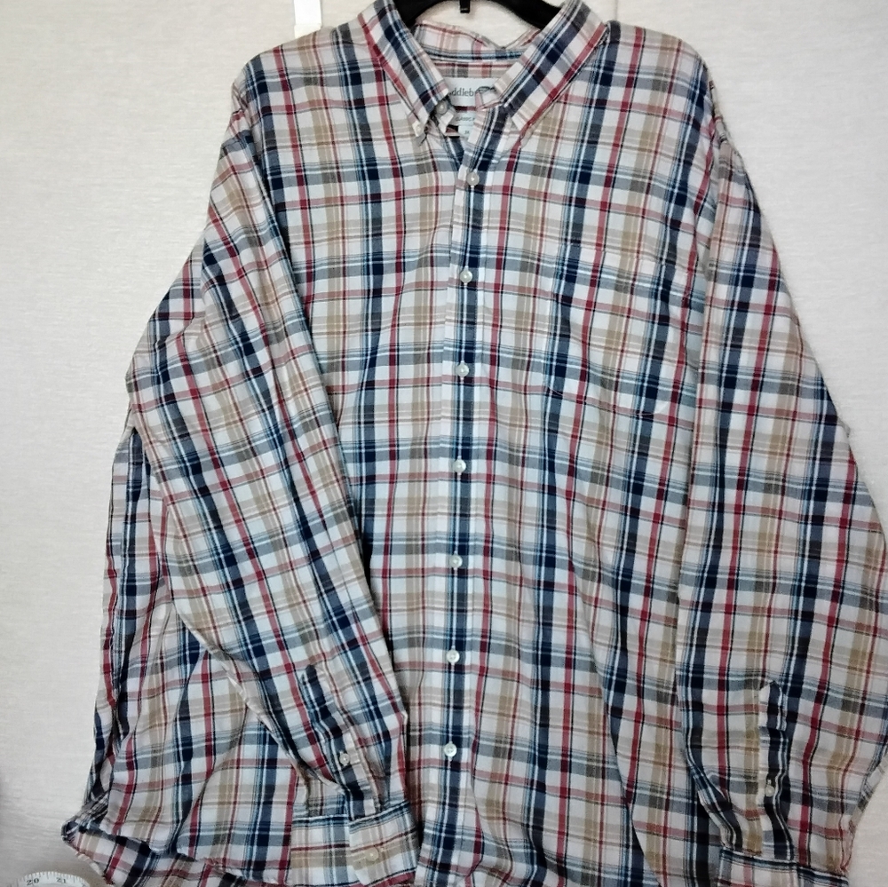 Mens NWOT Saddlebred Plaid Button-Up Shirt